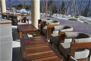 Otel Ahşap Açık Kanepe