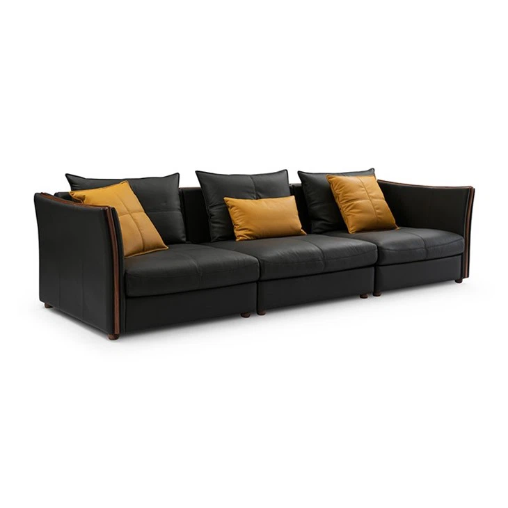 Black Faux Sofa